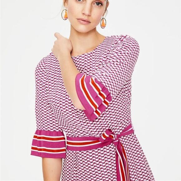 Boden Pink Andrea Dress - Picture 4 of 10